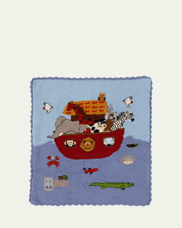 Kids' Noah's Ark Scalloped Blanket